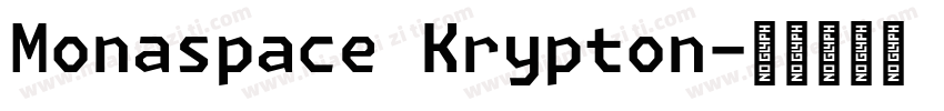 Monaspace Krypton字体转换